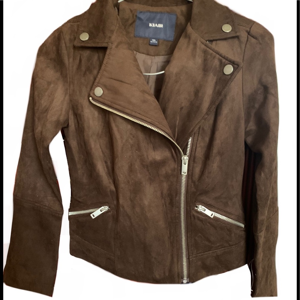 KIABI Girls Suede LongSleeve Zipper Blazer